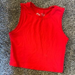 ZYIA Red Workwear Crop Top